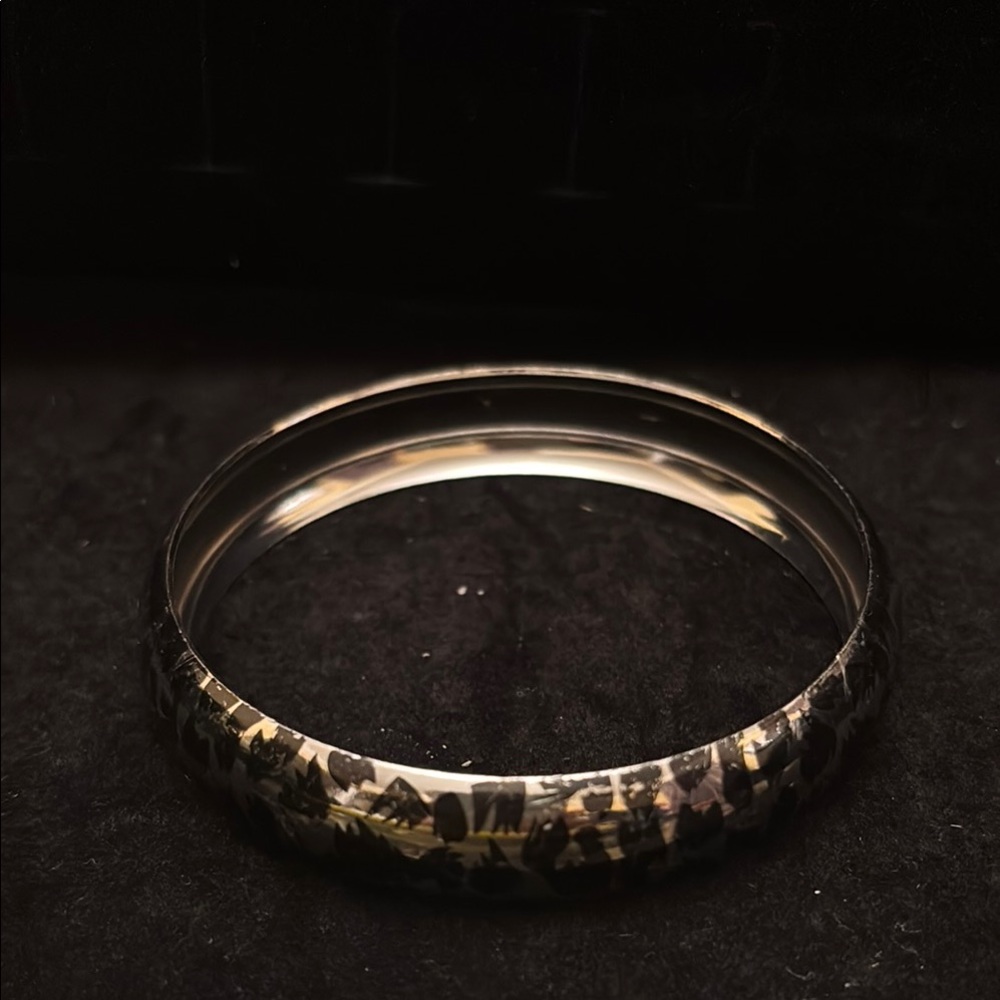 Leopard Print Bangle Bracelet